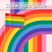 Rainbow Flags Gay LGBT Pride Colourful Stripes Pride Festival 30 x 20cm Rainbow