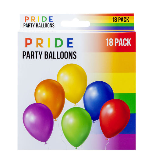 Pride Balloons Gay LGBT Pride, Colorful Stripes Pride Festival 18 Pack Rainbow