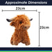 Highlands Cow Soft Toy Cute Plushie Huggable Plush Brown