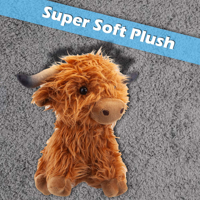 Highlands Cow Soft Toy Cute Plushie Huggable Plush Brown