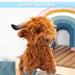 Highlands Cow Soft Toy Cute Plushie Huggable Cuddly Stuffed Toy Gift 23cm Brown