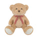 Bear Soft Toy with Checked Bow Plush 30cm x 20cm Brown X 1
