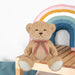 Bear Soft Toy with Checked Bow Plush 30cm x 20cm Brown X 1