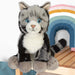 American Short Hair Cat Soft Toy Premium Quality Grey - 30cm x 12cm