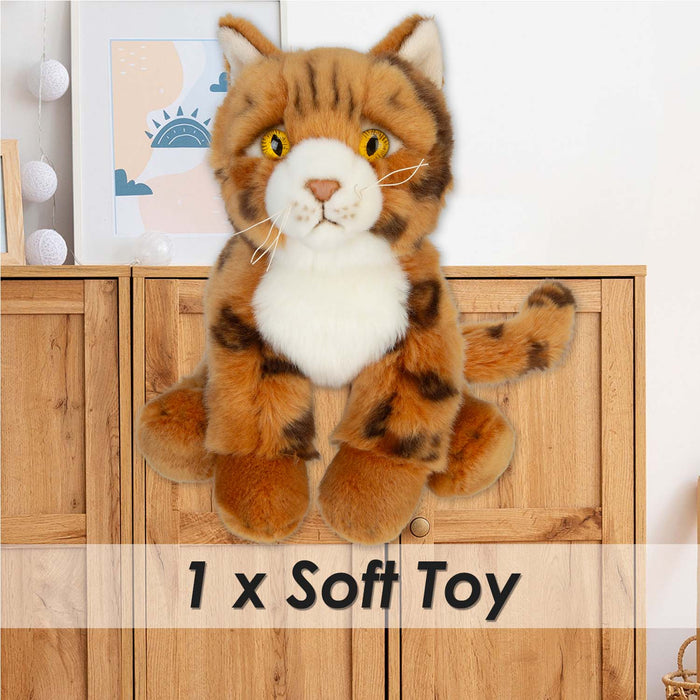 Bengal Cat Soft Toy Premium Quality Orange - 30cm x 12cm