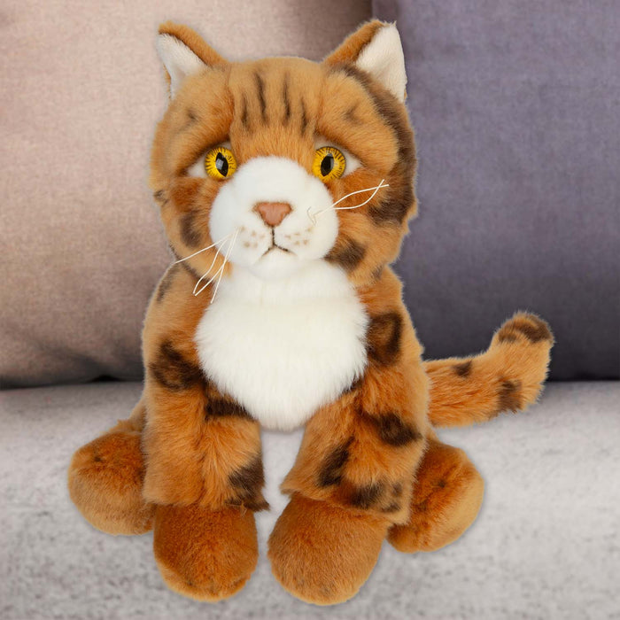 Bengal Cat Soft Toy Premium Quality Orange - 30cm x 12cm