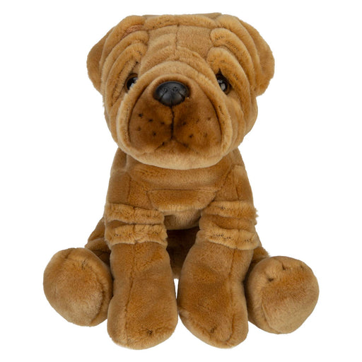 Sharpei Dog Soft Toy Premium Quality Brown - 30cm x 12cm