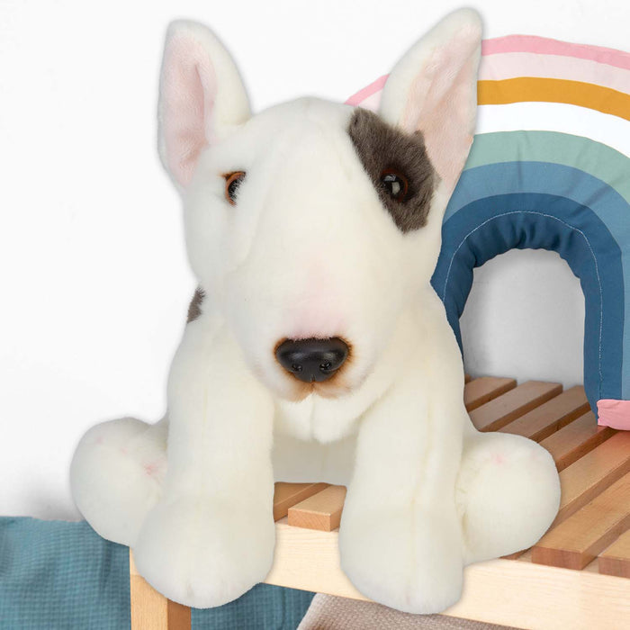 Bull Terrier Dog Soft Toy Premium Quality White - 30cm x 12cm