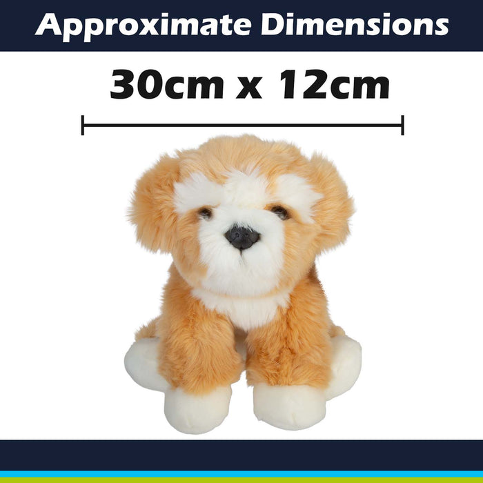 Maltipoo Dog Soft Toy Premium Quality Orange - 30cm x 12cm