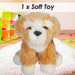 Maltipoo Dog Soft Toy Premium Quality Orange - 30cm x 12cm