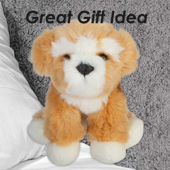 Maltipoo Dog Soft Toy Premium Quality Orange - 30cm x 12cm