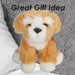 Maltipoo Dog Soft Toy Premium Quality Orange - 30cm x 12cm