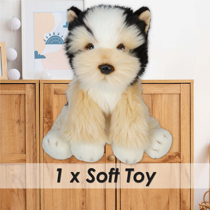 Yorkshire Terrier Dog Soft Toy Premium Quality Multi - 30cm x 12cm