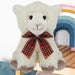 Sitting Lamb Soft Toy With Tartan Bow Farm Multi - 23cm x 15cm