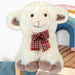 Sitting Lamb Soft Toy With Tartan Bow Farm Multi - 18cm x 12cm
