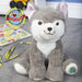 Husky Dog Soft Toy Eco Plush 100% Recycled