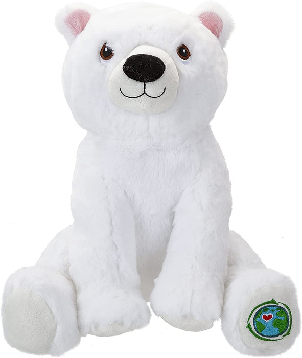 Polar Bear Soft Toy Eco Friendly Plush 100% Recycled Cuddly Environmental 28cm