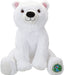 Polar Bear Soft Toy Eco Friendly Plush 100% Recycled Cuddly Environmental 28cm