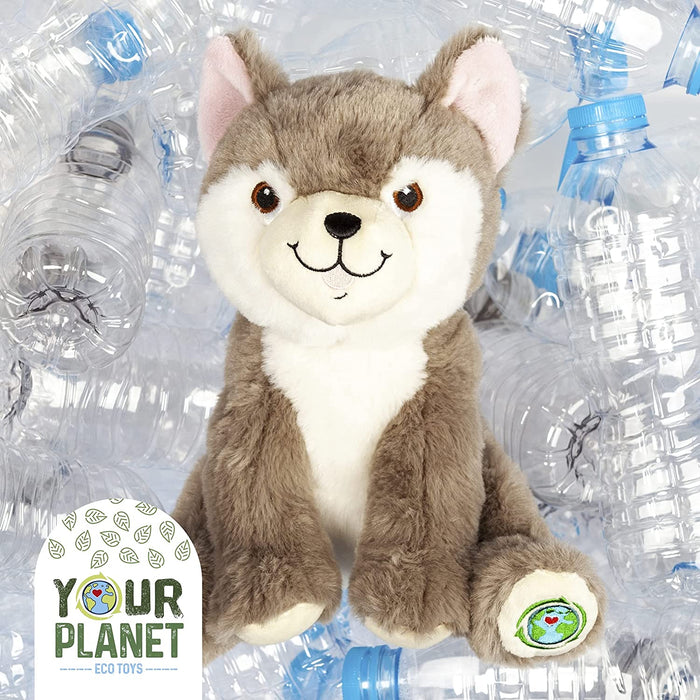 Husky Soft Toy Eco Friendly Plush 11" 28cm