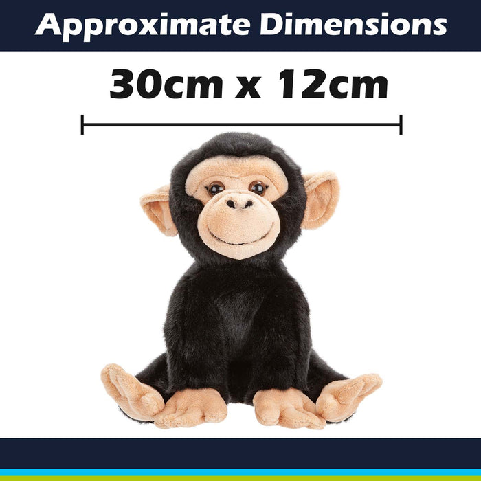 Chimpanzee Premium Soft Toy Premium Quality Brown - 30cm x 12cm