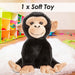 Chimpanzee Premium Soft Toy Premium Quality Brown - 30cm x 12cm