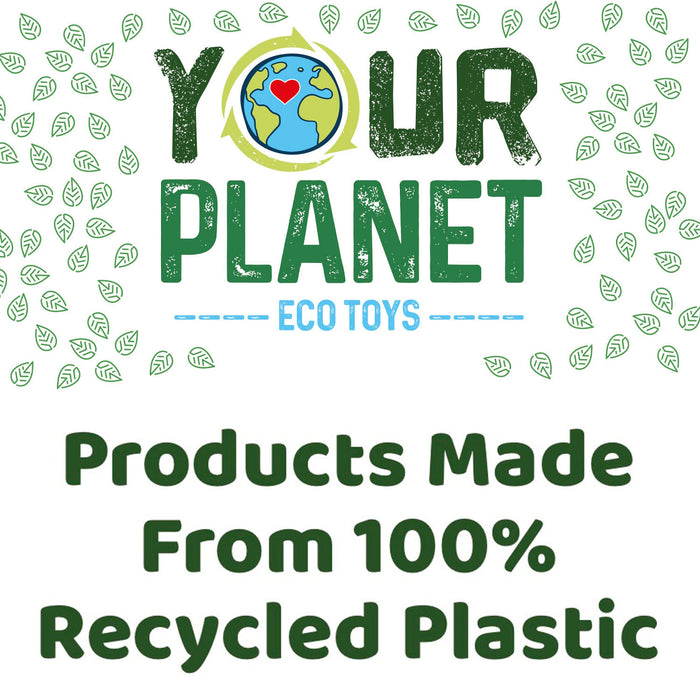 White Unicorn Soft Toy 100% Recycled Materials-Eco Friendly 23cm White
