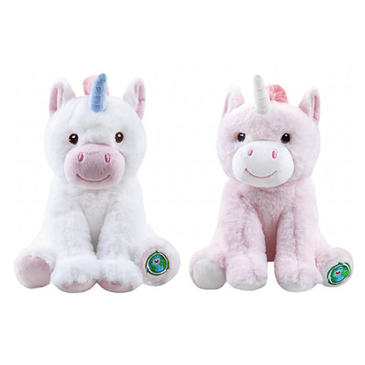 White Unicorn Soft Toy 100% Recycled Materials-Eco Friendly or