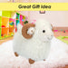 Sheep With Horns Soft Toy Plush Stuffed White