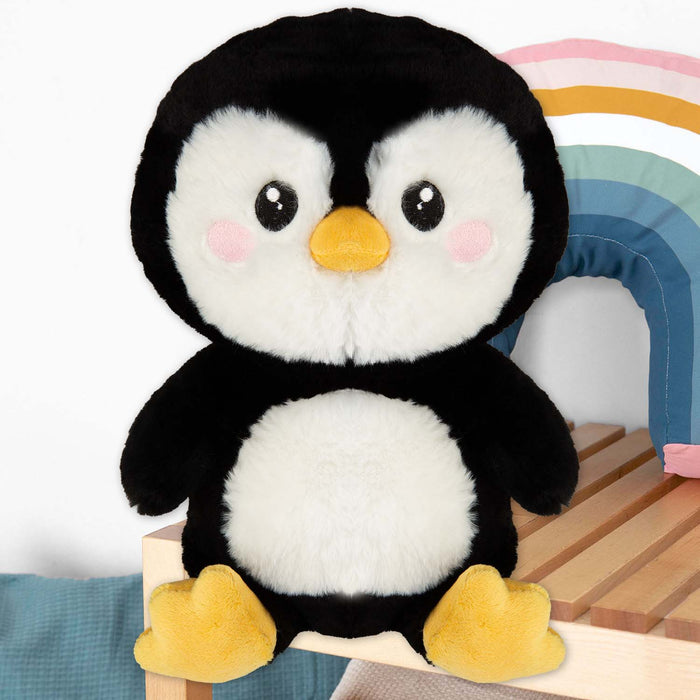 Penguin Kawaii Zoo Soft Toy Bedroom Decoration Black - 26cm x 16cm