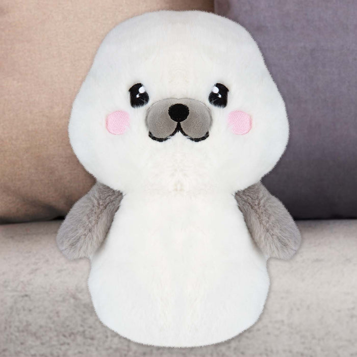 Seal Kawaii Zoo Soft Toy Bedroom Decoration White - 26cm x 18cm