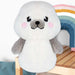 Seal Kawaii Zoo Soft Toy Bedroom Decoration White - 26cm x 18cm