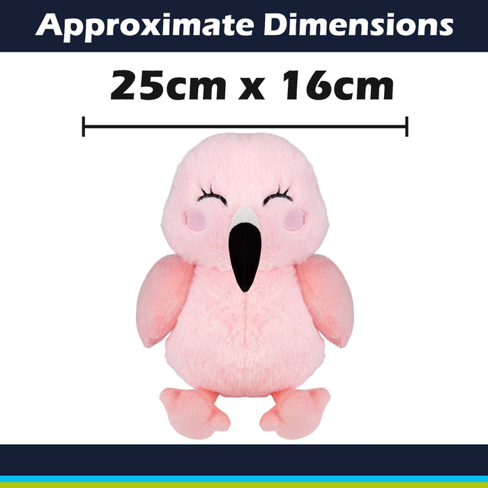 Flamingo Kawaii Zoo Soft Toy Bedroom Decoration Pink - 25cm x 16cm