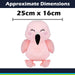 Flamingo Kawaii Zoo Soft Toy Bedroom Decoration Pink - 25cm x 16cm