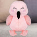 Flamingo Kawaii Zoo Soft Toy Bedroom Decoration Pink - 25cm x 16cm