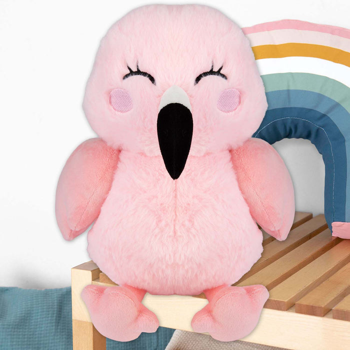 Flamingo Kawaii Zoo Soft Toy Bedroom Decoration Pink - 25cm x 16cm