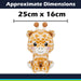 Giraffe Kawaii Zoo Soft Toy Bedroom Decoration Multi - 25cm x 16cm