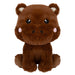 Hippo Kawaii Zoo Soft Toy Bedroom Decoration Brown - 25cm x 16cm