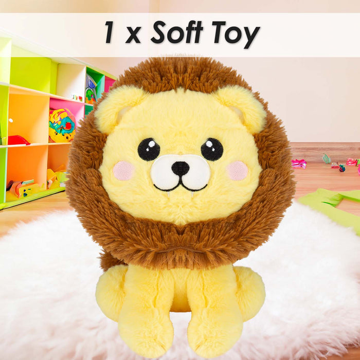 Lion Kawaii Zoo Soft Toy Bedroom Decoration Multi - 25cm x 16cm