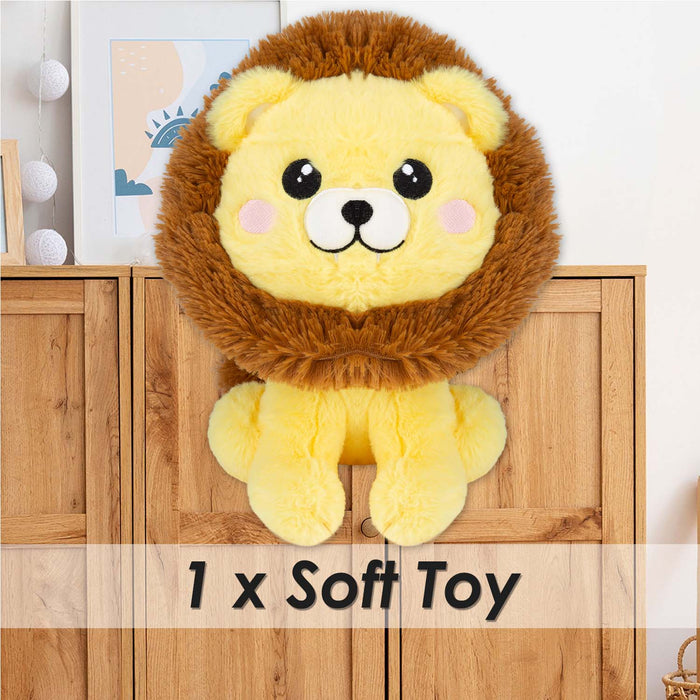 Lion Kawaii Zoo Soft Toy Bedroom Decoration Multi - 25cm x 16cm