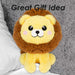 Lion Kawaii Zoo Soft Toy Bedroom Decoration Multi - 25cm x 16cm
