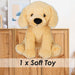 Labrador Eco Soft Toy Planet Pals Animals Cream - 20cm x 10cm