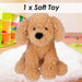Cockapoo Eco Soft Toy Planet Pals Animals Brown - 20cm x 10cm
