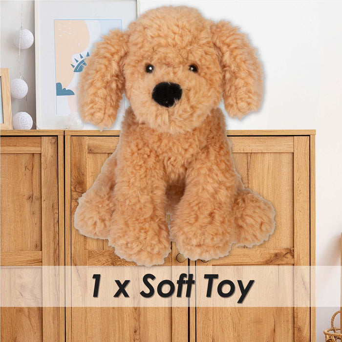Cockapoo Eco Soft Toy Planet Pals Animals Brown - 20cm x 10cm