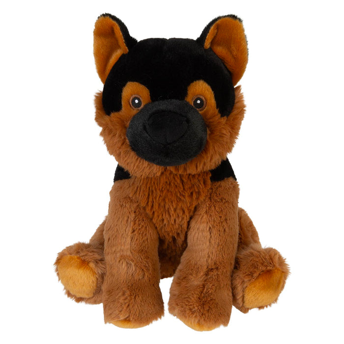 Alsatian Eco Soft Toy Planet Pals Animals Black - 20cm x 10cm
