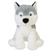 Husky Eco Soft Toy Planet Pals Animals Grey - 20cm x 10cm