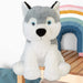 Husky Eco Soft Toy Planet Pals Animals Grey - 20cm x 10cm