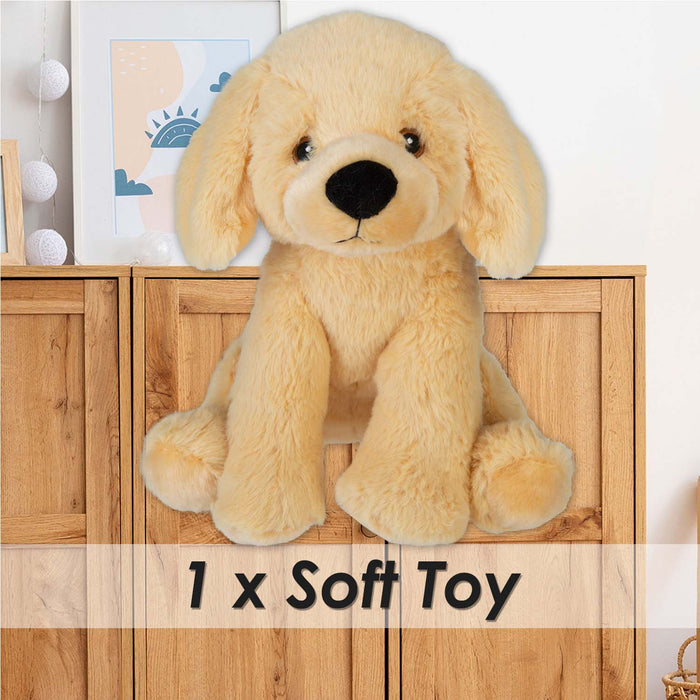 Labrador Eco Soft Toy Planet Pals Animals Cream - 25cm x 18cm