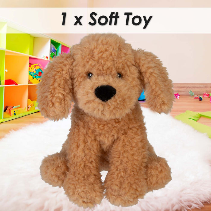 Cockapoo Eco Soft Toy Planet Pals Animals Brown - 25cm x 18cm