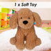 Cockapoo Eco Soft Toy Planet Pals Animals Brown - 25cm x 18cm