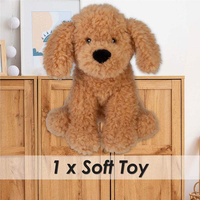 Cockapoo Eco Soft Toy Planet Pals Animals Brown - 25cm x 18cm